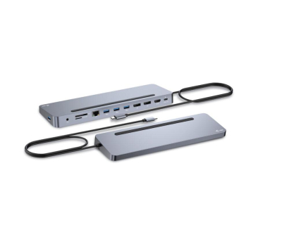 i-tec USB-C - Metal Ergonomic 4K 3x Display Docking Station PD100W